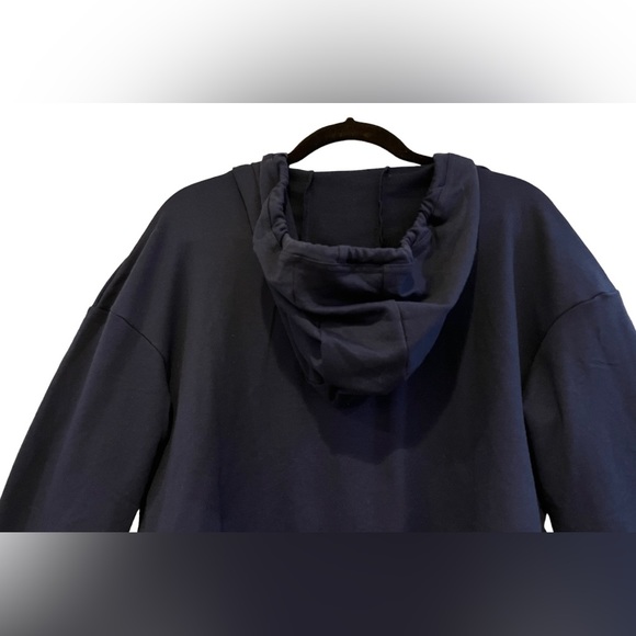 Zeagoo Navy Blue Hoodie Sweatshirt Draw String Size Medium Cotton Blend NWT - Picture 8 of 8